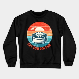 Dim sum vintage sunset Crewneck Sweatshirt